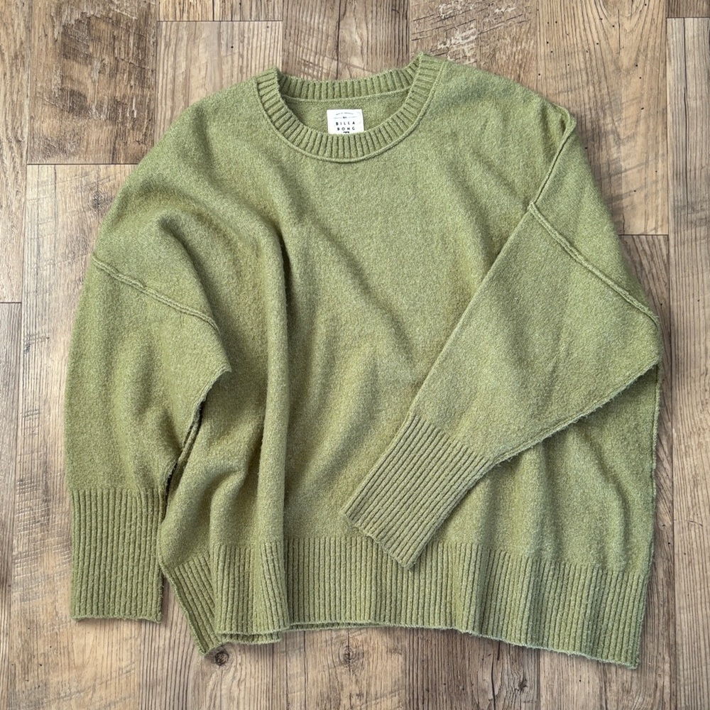 Billabong Women's Olive Crewneck Sweater